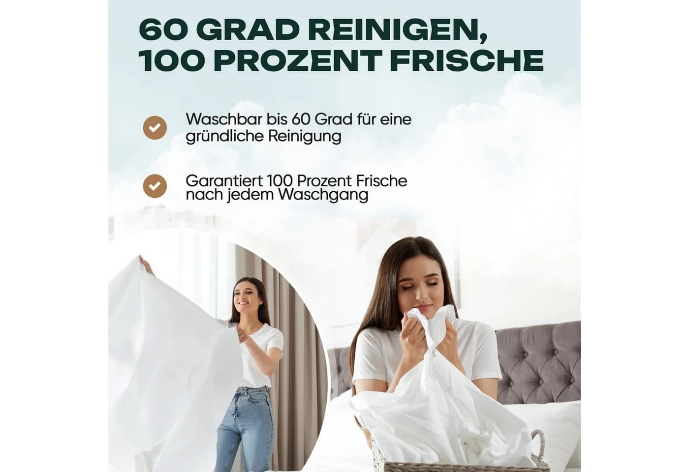 Waidmeister Bettdeckenset 2-teilig 100% Polyester Ganzjahresdecke - Bild 5