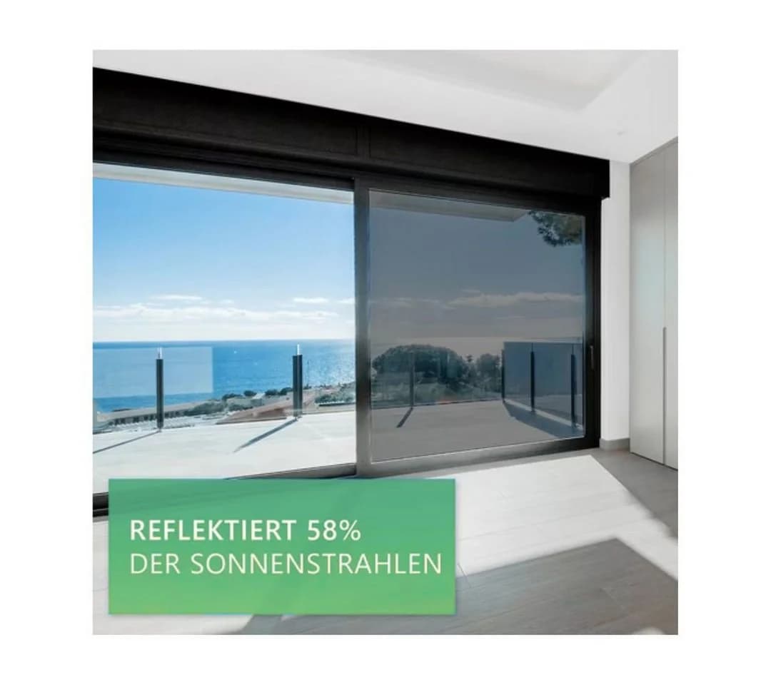 Waidmeister Sonnenschutz-Fensterfolie Silber 99% UV-Schutz