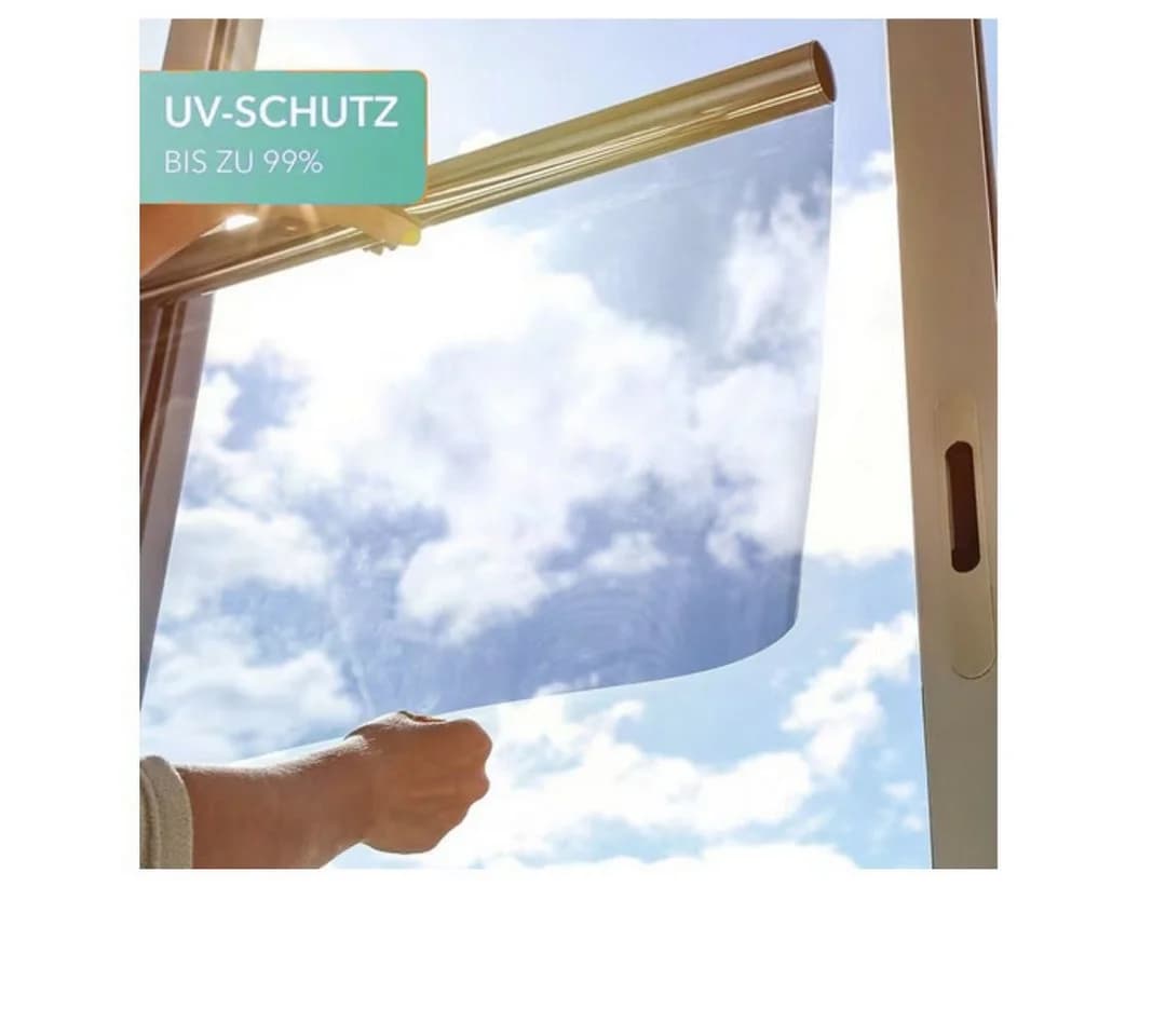 Waidmeister Sonnenschutz-Fensterfolie Silber 99% UV-Schutz - Bild 3