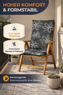 Waidmeister Hochlehnerauflage Naxos Schwarz für Gartenstühle Bild 3