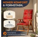 Waidmeister Hochlehnerauflage Naxos Rot für Gartenstühle Bild 3