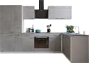 Winkelküche RESPEKTA Malia Beton-Optik Weiß Bild 2