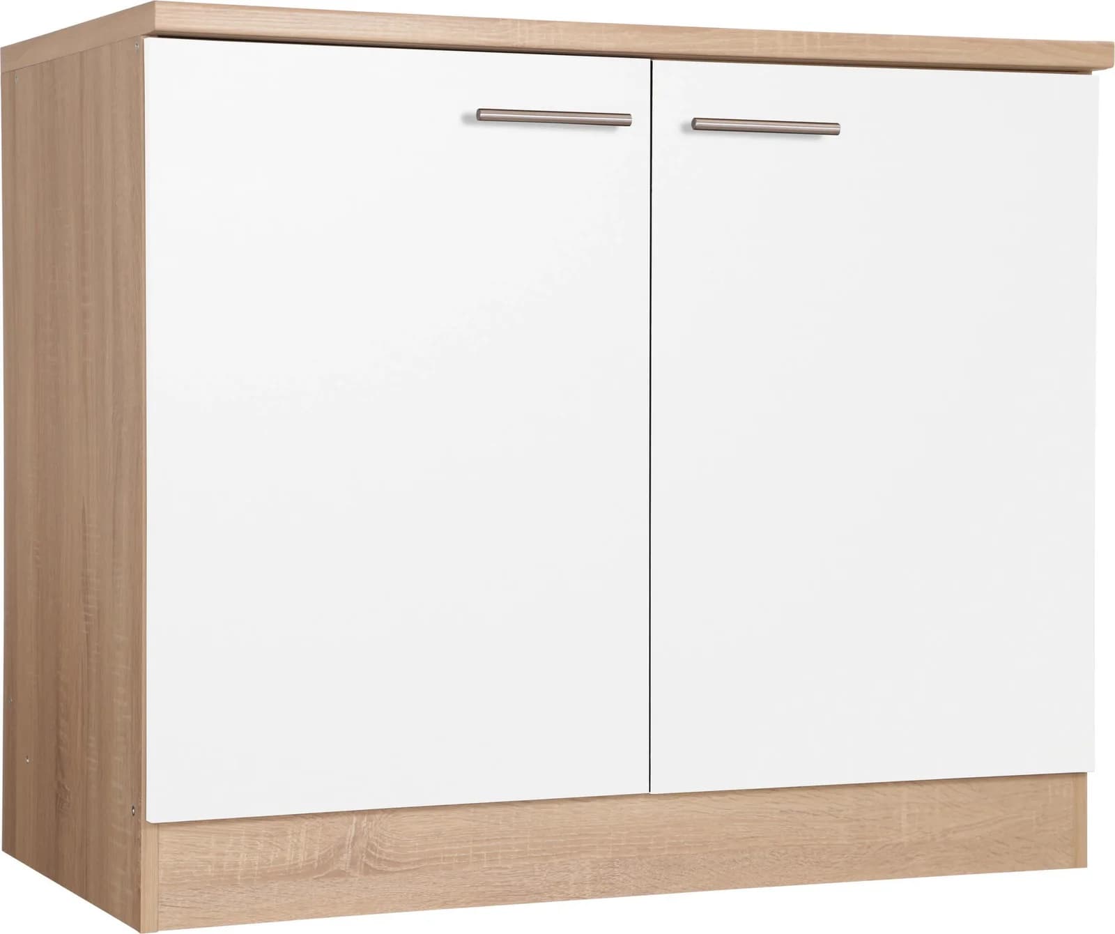 Spülenschrank RESPEKTA Merle Weiß mit Soft-Close Funktion