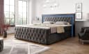 PROMETO Möbel Boxspringbett Arosa mit 7-Zonen-Matratze und LED-Beleuchtung Grau Bild 1