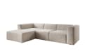 PROMETO Möbel Ecksofa FUEGO Cord-Stoff L-Form Bild 1
