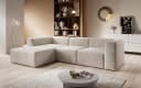 PROMETO Möbel Ecksofa FUEGO Cord-Stoff L-Form Bild 5