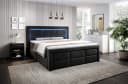 PROMETO Möbel Boxspringbett Schlafbett 180x200cm LED Beleuchtung Bild 2
