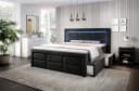 PROMETO Möbel Boxspringbett Schlafbett 180x200cm LED Beleuchtung Bild 4