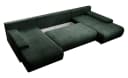 PROMETO Möbel Ecksofa Credo U-Form Grün mit Schlaffunktion Bild 5