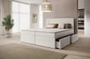 PROMETO Möbel Boxspringbett Doppelbett mit 4 Schubladen, Topper, Kopfteil 180x200cm POSO-Cordstoff Bild 2