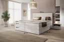 PROMETO Möbel Boxspringbett Doppelbett mit 4 Schubladen, Topper, Kopfteil 180x200cm POSO-Cordstoff Bild 4