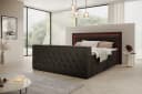 PROMETO Boxspringbett Arosa Schwarz mit TV-Lift, LED & Matratze Bild 1