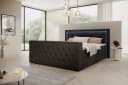 PROMETO Boxspringbett Arosa Schwarz mit TV-Lift, LED & Matratze Bild 2
