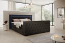 PROMETO Boxspringbett Arosa Schwarz mit TV-Lift, LED & Matratze Bild 3