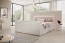 PROMETO Möbel Boxspringbett Doppelbett mit LED-Beleuchtung, TV-Lift und 7-Zonen-Taschenfederkernmatratze Bild 1