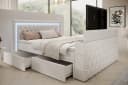 PROMETO Möbel Boxspringbett Doppelbett mit LED-Beleuchtung, TV-Lift und 7-Zonen-Taschenfederkernmatratze Bild 4