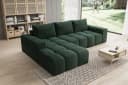 PROMETO Möbel Ecksofa Cento L-Form Teddy-Bouclé Grün Bild 3