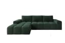 PROMETO Möbel Ecksofa Cento L-Form Teddy-Bouclé Grün Bild 4