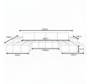 PROMETO Möbel Ecksofa U-Form Cento Teddy-Bouclé Dunkelgrau Bild 4