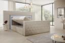 PROMETO Boxspringbett Lagos mit TV-Lift, LED & Stauraum Beige Bild 5