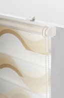 K-HOME Doppelrollo Wellen Design Beige Polyester Bild 3