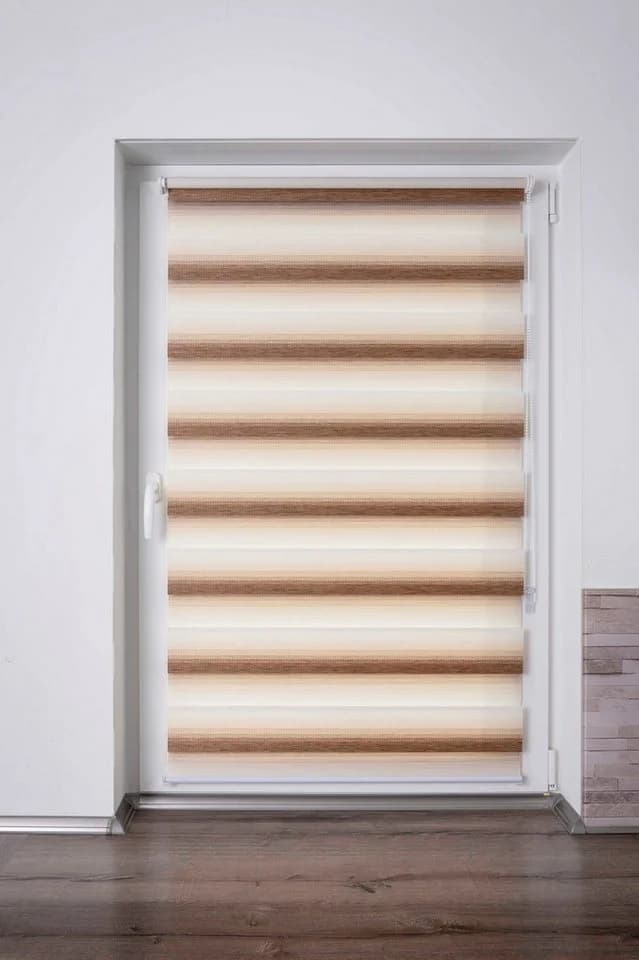 Doppelrollo K-HOME mit Farbverlauf beige/weiß - Sichtschutz - Bild 5