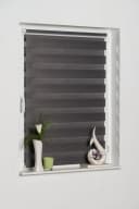 K-HOME Doppelrollo Maringa Klemmfix Grau Polyester Bild 1