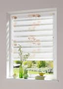 K-HOME Doppelrollo Delphi Taupe Polyester Klemmfix Bild 1