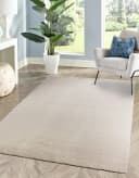 Rikmani Waschbarer Kurzflor-Teppich Beige Bild 1