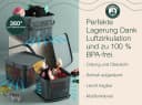 uandu home Vorratsdose Schwarz mit Griff und Luftlöchern Bild 4