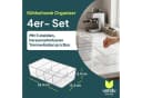 uandu home Kühlschrank Organizer 4er Set Transparent Stapelbar Bild 1