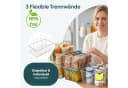 uandu home Kühlschrank Organizer 4er Set Transparent Stapelbar Bild 4