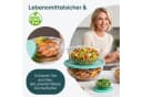 uandu home 5er Glas-Salatschüssel Set mit Deckel BPA-frei Stapelbar Bild 3