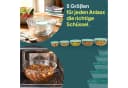 uandu home 5er Glas-Salatschüssel Set mit Deckel BPA-frei Stapelbar Bild 5