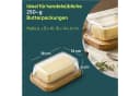 uandu home Butterdose Glas & Bambus – Luftdichte Butterglocke für 250g Bild 1