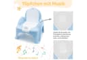 Babykajo Töpfchen mit Musik Blau 2-tlg. mit Anti-Rutsch-Beschichtung Bild 1
