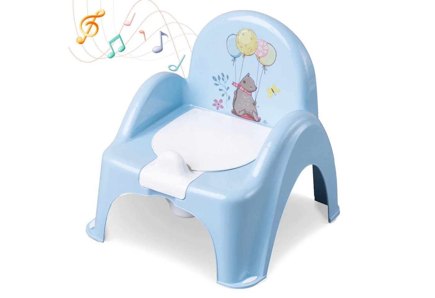 Babykajo Töpfchen mit Musik Blau 2-tlg. mit Anti-Rutsch-Beschichtung - Bild 2