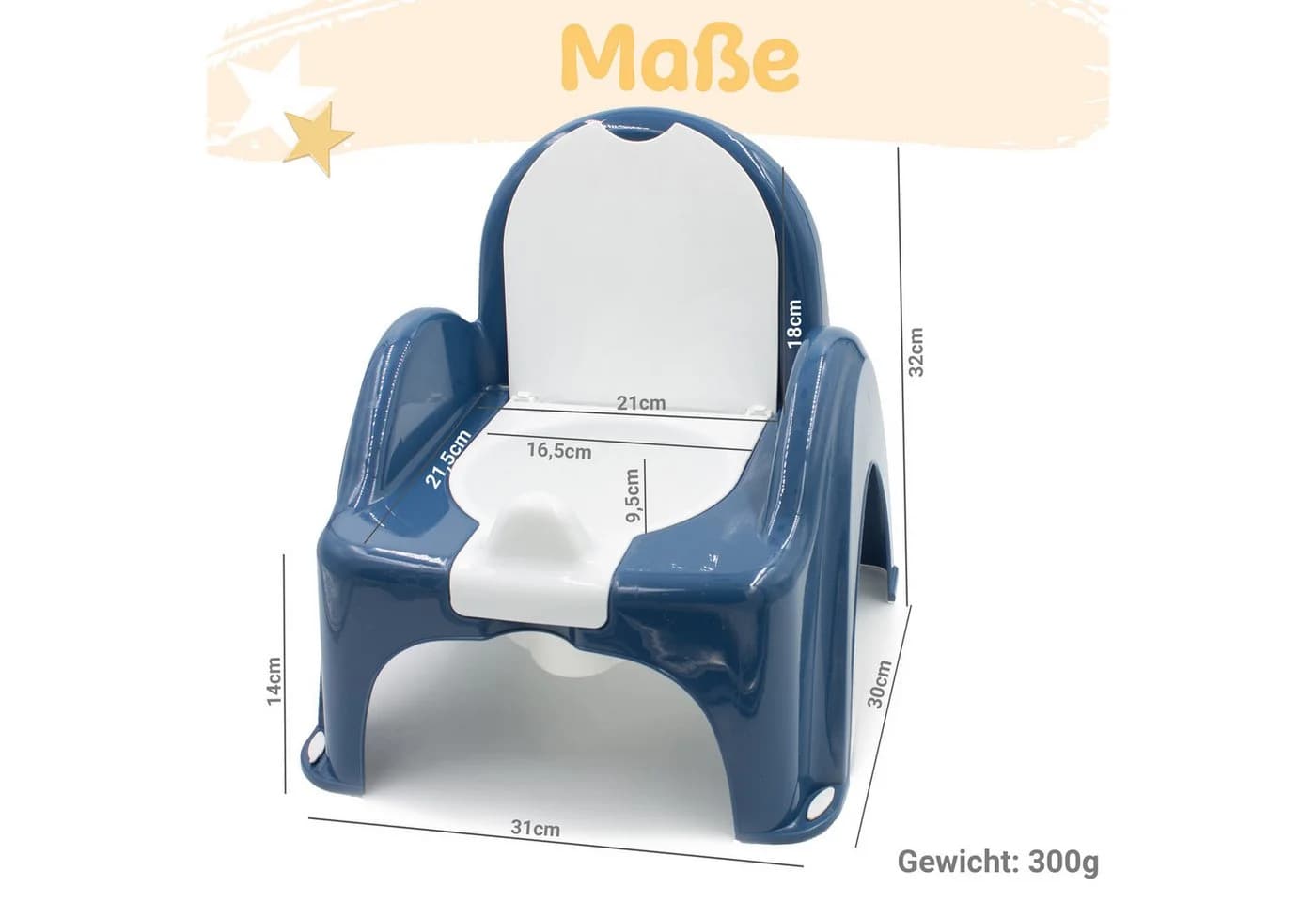 Babykajo Töpfchen mit Musik blau Kunststoff - Bild 4