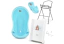 Babykajo Babybadewanne mit Ständer, 5-tlg. Set mit Gestell, Sitz, Schlauch und Wickelauflage - TÜV geprüft Bild 2
