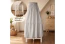 Babykajo Betthimmel Stoff + Ständer Creme/Grau Musselin Bild 5