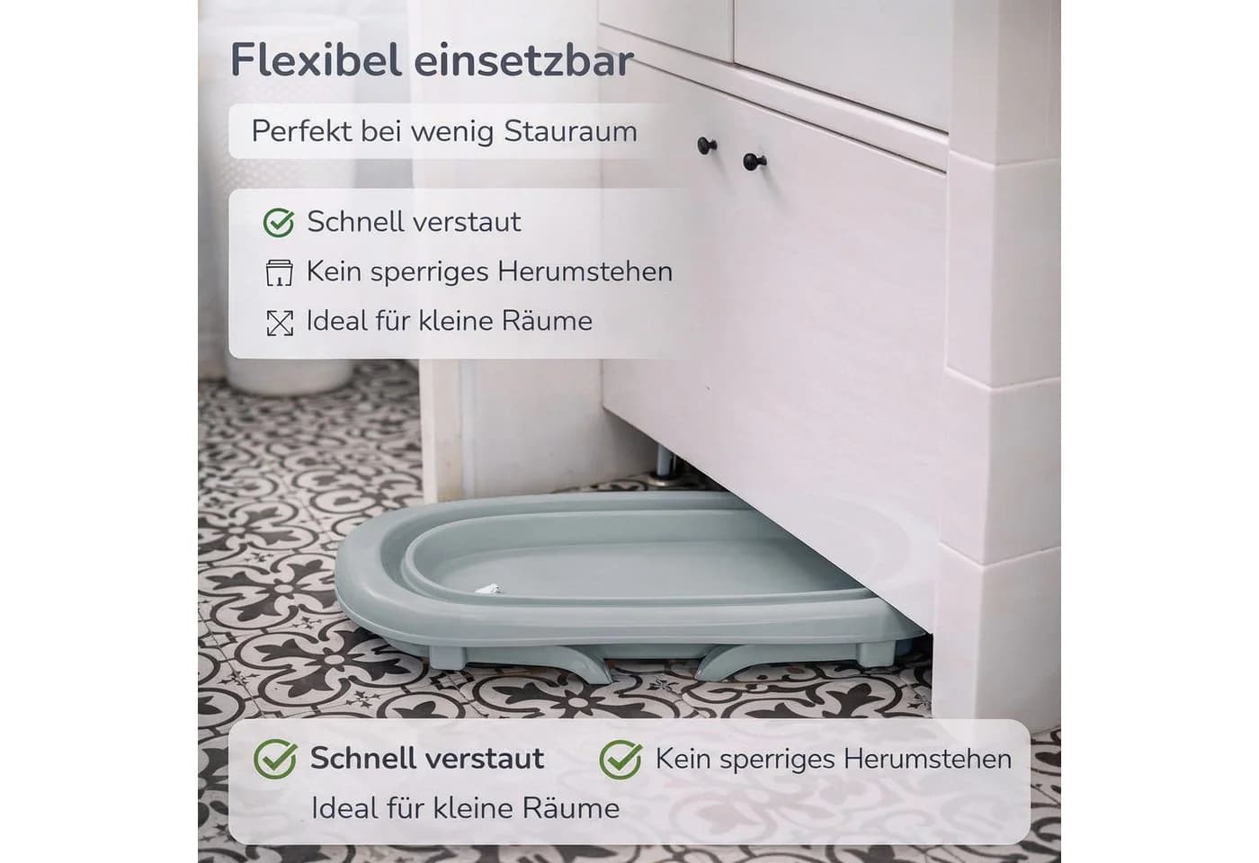 Babykajo Babybadewanne faltbar mit Thermometer und Abfluss - Bild 4