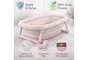 Babykajo Babybadewanne Faltbar mit Thermometer hellrosa Bild 1