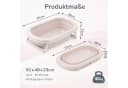 Babykajo Babybadewanne Faltbar mit Thermometer hellrosa Bild 5