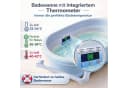 Babykajo Faltbare Babybadewanne hellblau mit Thermometer Bild 5
