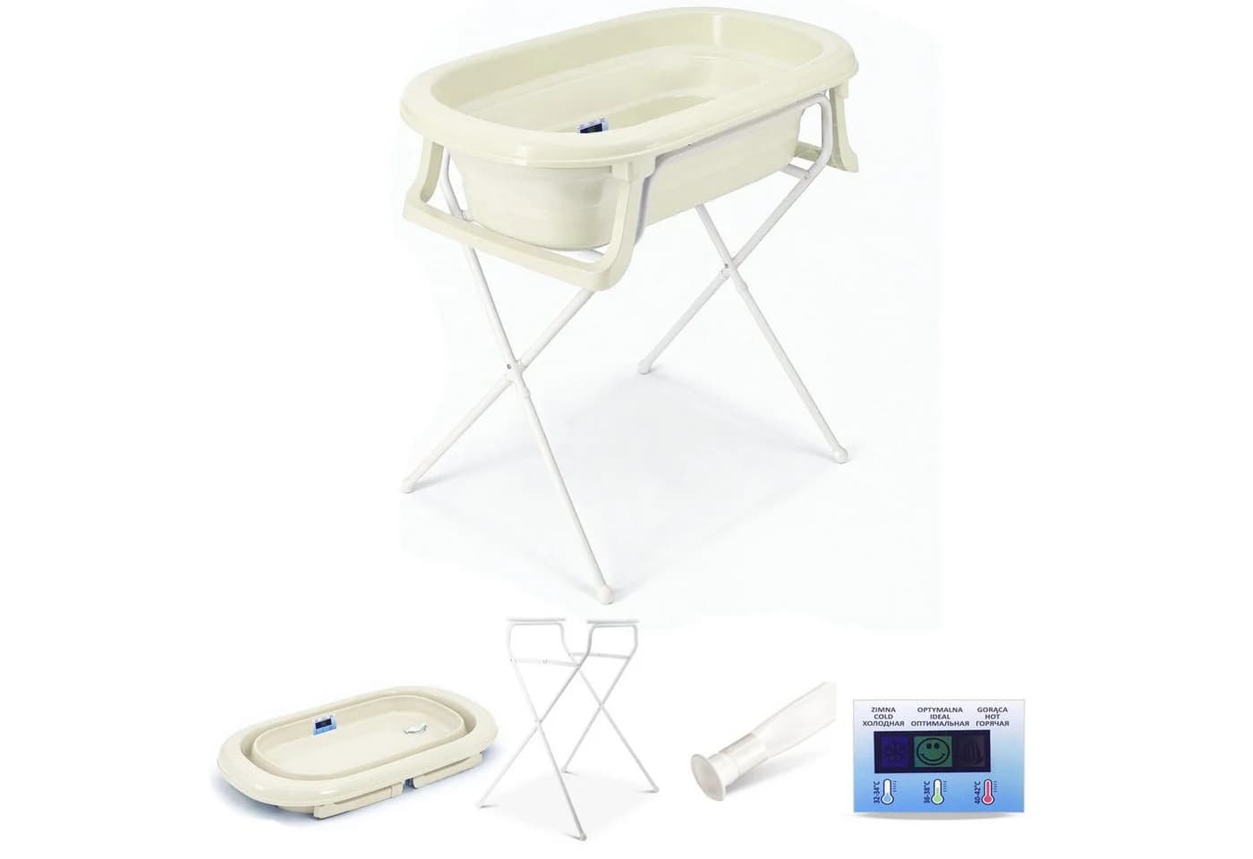 Babykajo Babybadewanne Set 4-tlg. Faltbar mit Ständer - Bild 2