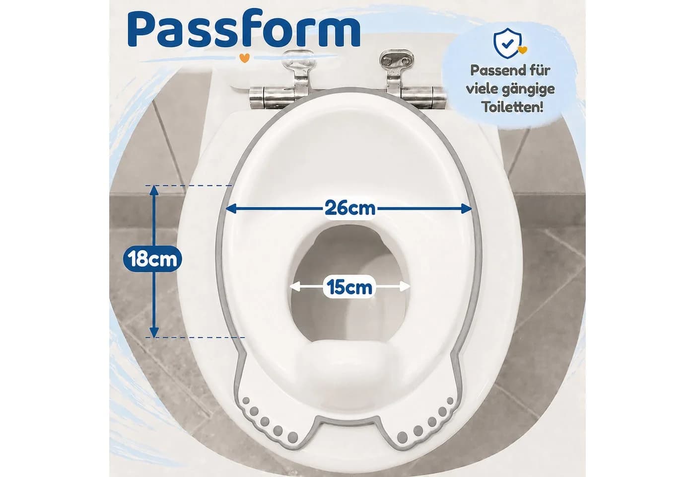 Babykajo Toilettentrainer Weiß BPA-frei TÜV geprüft - Bild 4