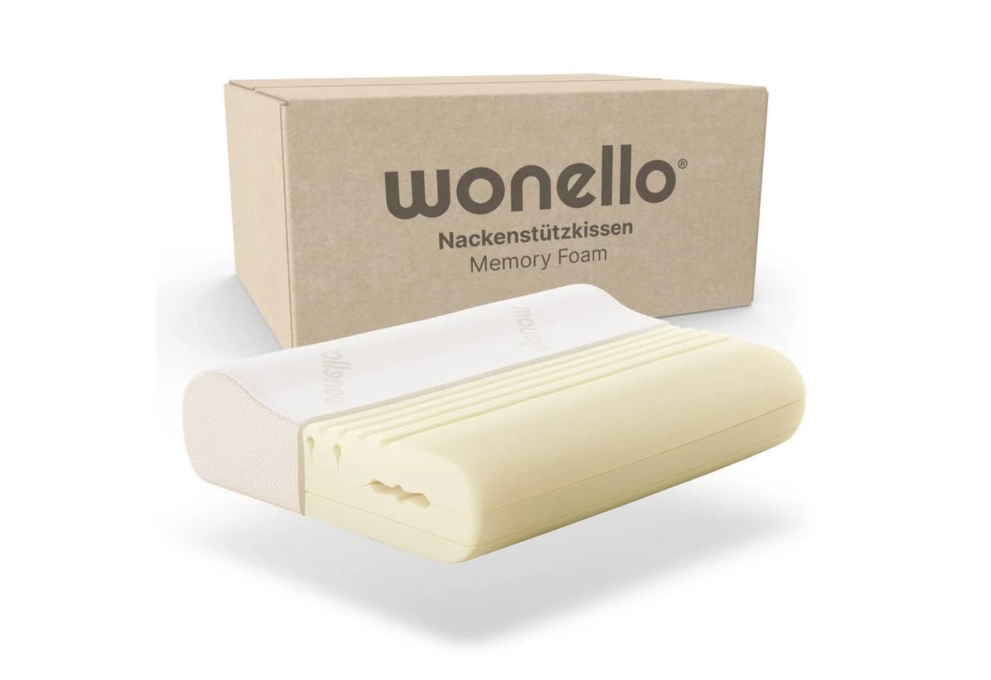 wonello Nackenstützkissen Premium Memory Foam Tencel Bezug - Bild 2