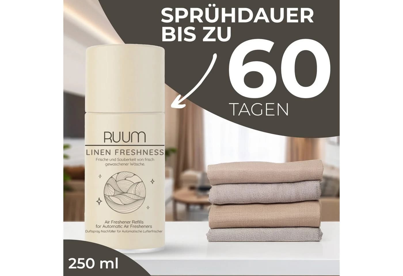 RUUM Raumduft-Nachfüllflasche Lufterfrischer Nachfüller (4er Pack) - Bild 3