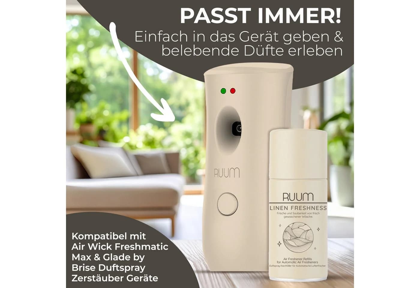 RUUM Raumduft-Nachfüllflasche Lufterfrischer Nachfüller (4er Pack) - Bild 4