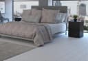 Home Collective Nachttisch Schwarz mit 2 Schubladen Holzwerkstoff Bild 1